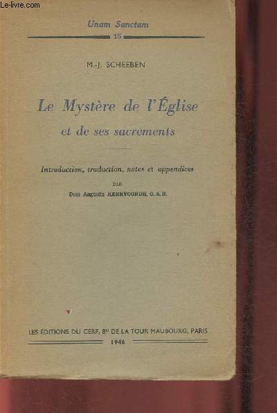 Le mystre de l'Eglise et de ses sacrements (Collection 