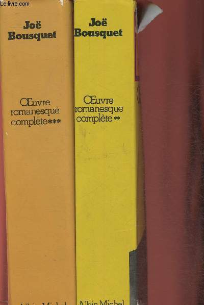 Oeuvre romanesque complte Tomes II et III (2 volumes)