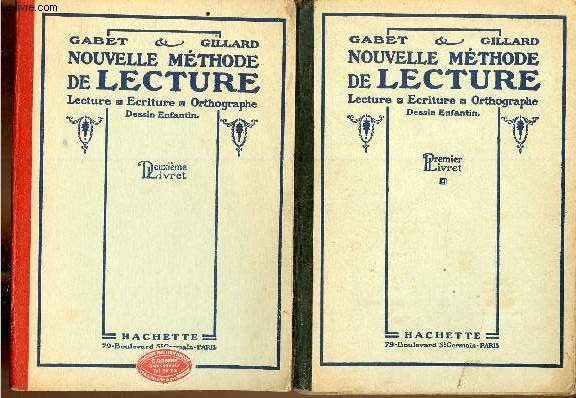 Nouvelle mthode de lecture- lecture, criture, orthographe- 1er et 2me livrets (2 volumes)