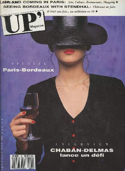 UpMagazine Sept, oct, Nov 1987 (Sommaire: Interview- Up and Coming- People- Vintage- Art- Voyage- Gastronomy- High-tech- Business-etc)