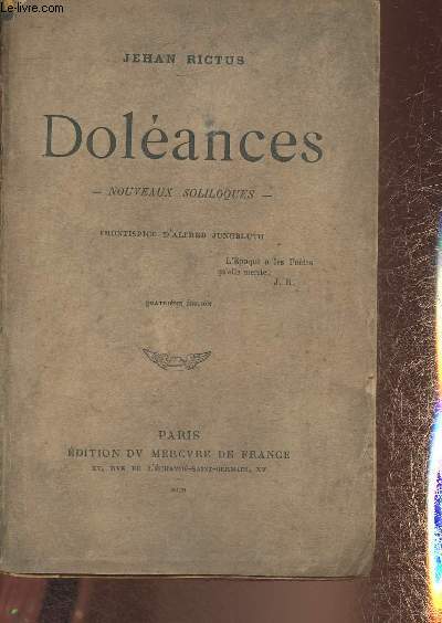 Dolances- Nouveaux Soliloques