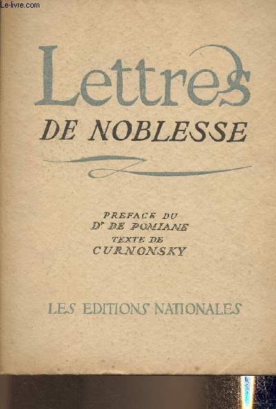 Lettres de Noblesse