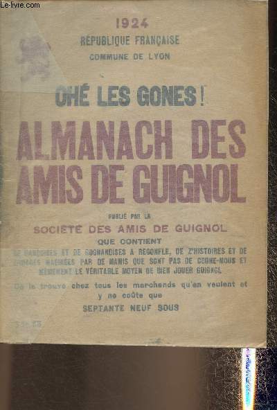 Almanahc des amis de Guignol pour l'an 1924