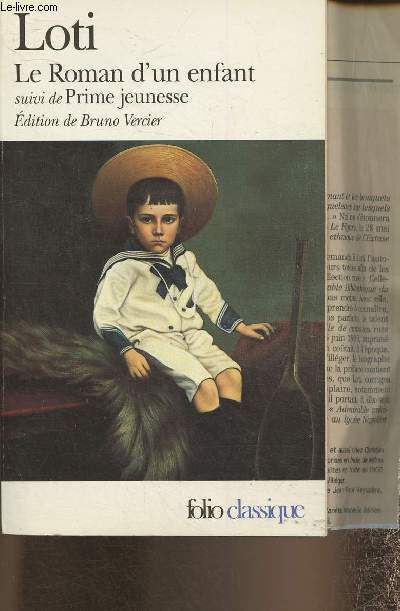 Le roman d'un enfant suivi de Prime jeunesse (Collection Folio classique)