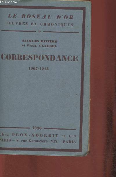 Correspondance 1907-1914 (Collection 