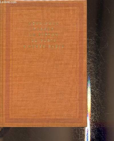 Le piton de Paris suivi de D'aprs Paris- Exemplaire n802/3100.