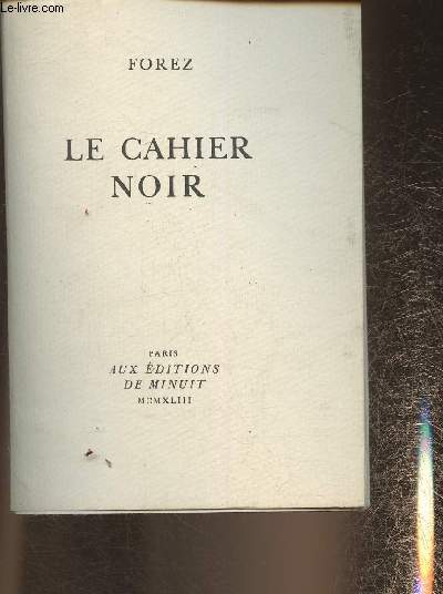 Le cahier noir