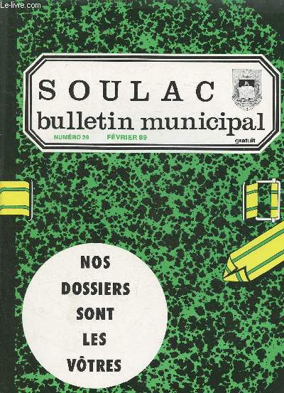 Soulac- Bulletin municipal n29- Fvrier 1989