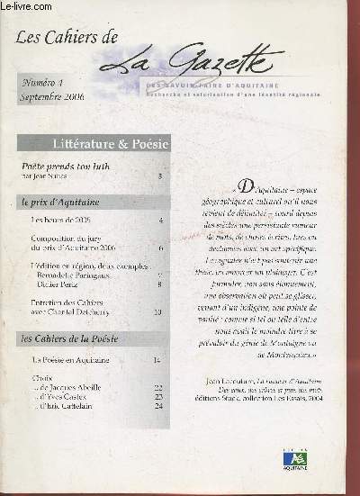 Les cahiers de la Gazette n4- Septembre 2006