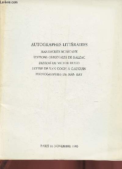 Catalogue de vente aux enchres/ Nouveau Drouot salle 1- 16 Novembre 1983- Collection particulire 2me partie, Collection Michel Bollon, Collection Armand Godoy et  divers amateurs