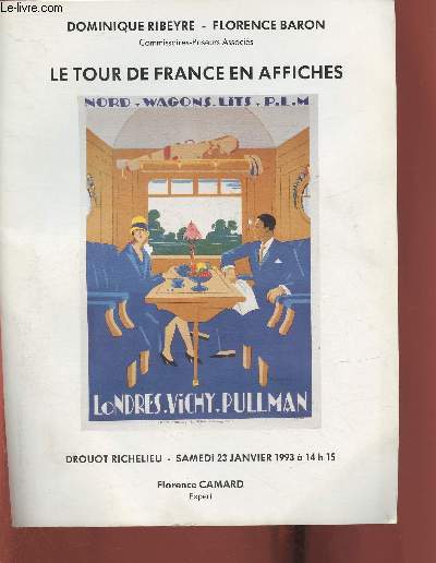 Catalogue de vente aux enchres/Drouot Richelieu- 23 Janvier 1993-le tour du monde en affiches