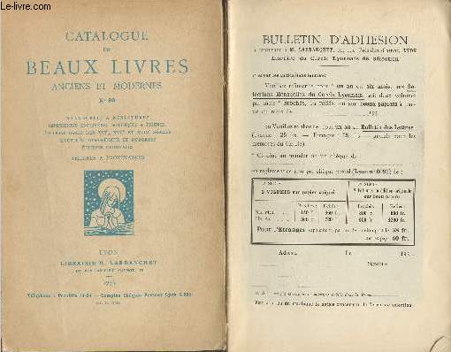 Lot de 4 catalogues de la librairie Lardancet- n37,38,39 et 40 - 1933-1936
