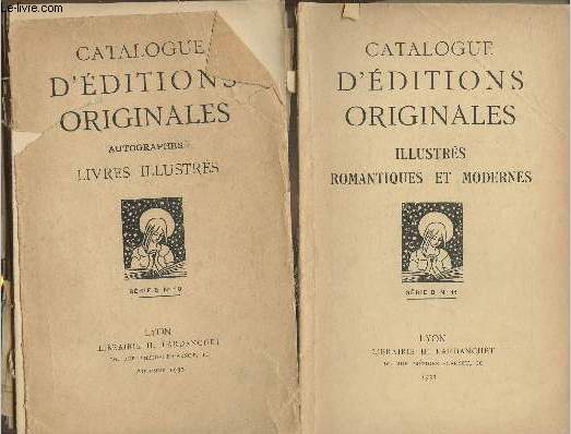 Lot de 2 catalogues de la librairie Lardanchet Série B n°10 et 11 (2 volumes)