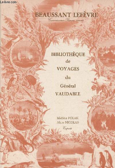 Catalogue de vente aux enchres/31 mars 1993- Drouot Salle 7- Bibliothque de voyages du gnral Vaudable