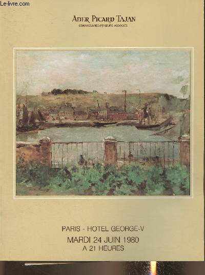 Catalogue de vente aux enchères/24 juin 1980- Hotel George V- Tableaux modernes