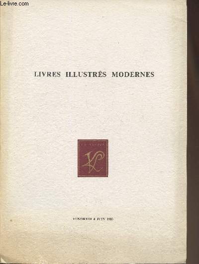 Catalogue de vente aux enchres/4 juin 1982-Hotel Georges V- Livres illustrs modernes