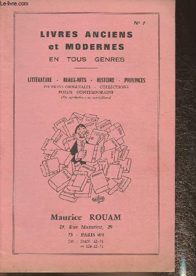 Catalogue Maurice Rouam N7- Livres anciens et modernes en tous genres