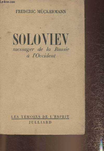 Soloviev, messager de la Russie  l'Occident (Collection 