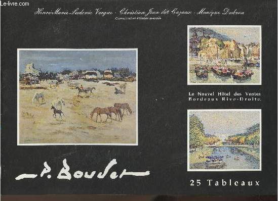 Catalogue de vente aux enchres/22 avril 1992- Pierre Boudet- 25 tableaux