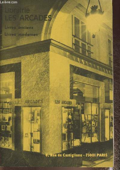 Catalogue Librairie Les Arcades, Nouvelle srie n55