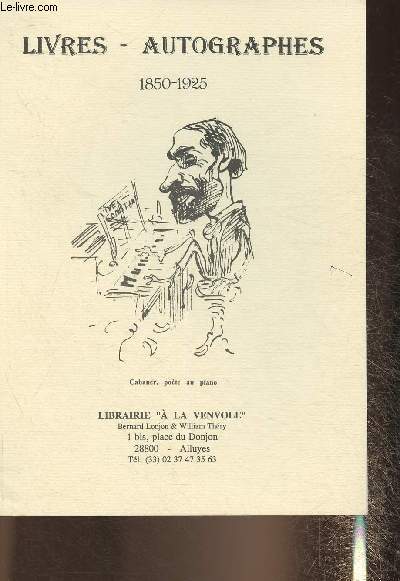 Catalogue A la Venvole- Livres, autographes 1850-1925
