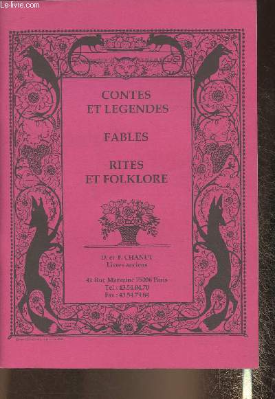 Catalogue D. et F. Chanut- Contes et lgendes, fables, rites et folklore
