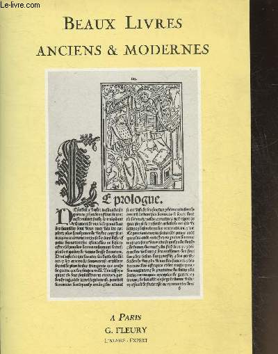 Catalogue G. Floury- Beaux livres anciens et modernes