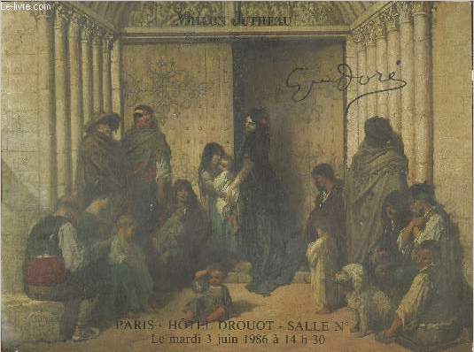 Catalogue de vente aux enchres/Oeuvres de Gustave Dor, livres et gravures, dessins, tableaux, aquarelles etc- 3 juin 1986- Drouot, salle 4