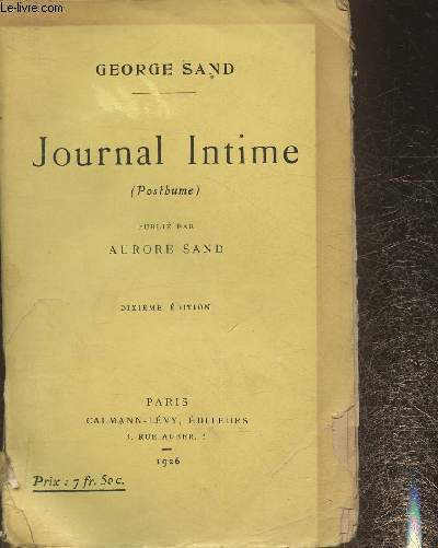 Journal intime (posthume)