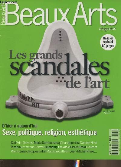 Beaux arts magazine n290- Aout 2008-Sommaire:Actualits- Dossier spcial: art et scandales: Ls artistes professionnels de la provocation- Faire salon pour faire sensation- Sacr Cot- Le scandale de A  Z- Fontaine de Duchamp- Une sulfureuse nudit- Port