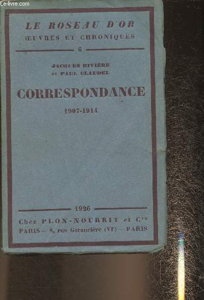 Correspondance 1907-1914 (Collection 