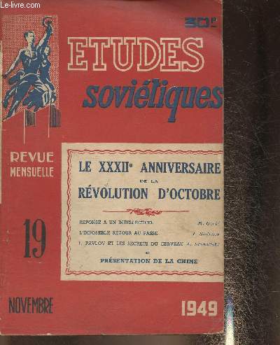 Etudes sovitiques n19- Novembre 1949