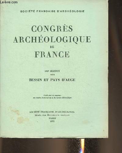 Congrs archologique de France 132e session 1974 Bessin et Pays d'Auge