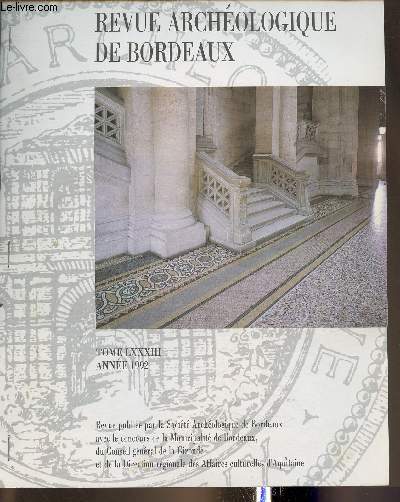 Rvue archologique de Bordeaux- Tome LXXXIII anne 1992
