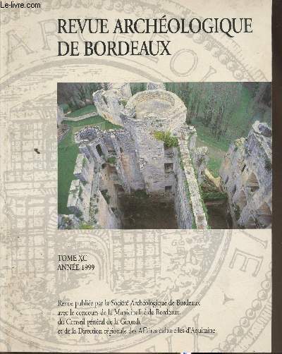 Revue archologique de Bordeaux Tome XC- nne 1999