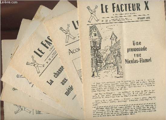Le facteur X n22  28- Janiver  Octobre 1956 (7 volumes)
