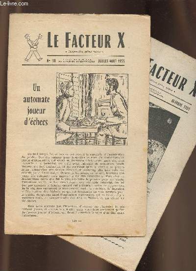Le facteur X n18 et 19- juillet-Aout et Octobre 1955