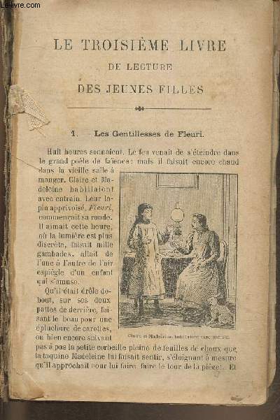 Troisime livre de lecture des jeunes filles