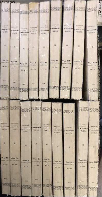 23 volumes/ Dictionnaire universel d'Histoire naturelle Tomes I  XIII - Rsumant et compltant tous les faits prsents par les Encyclopdies, les anciens dictionnaires scientifiques, les oeuvres compltes de Buffon, les traits spciaux - etc