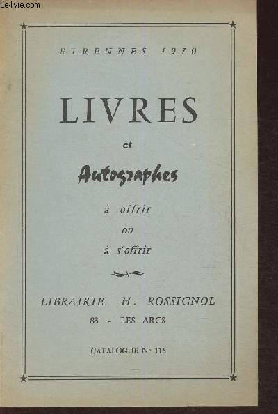 Livres et autographes- Catalogue n116
