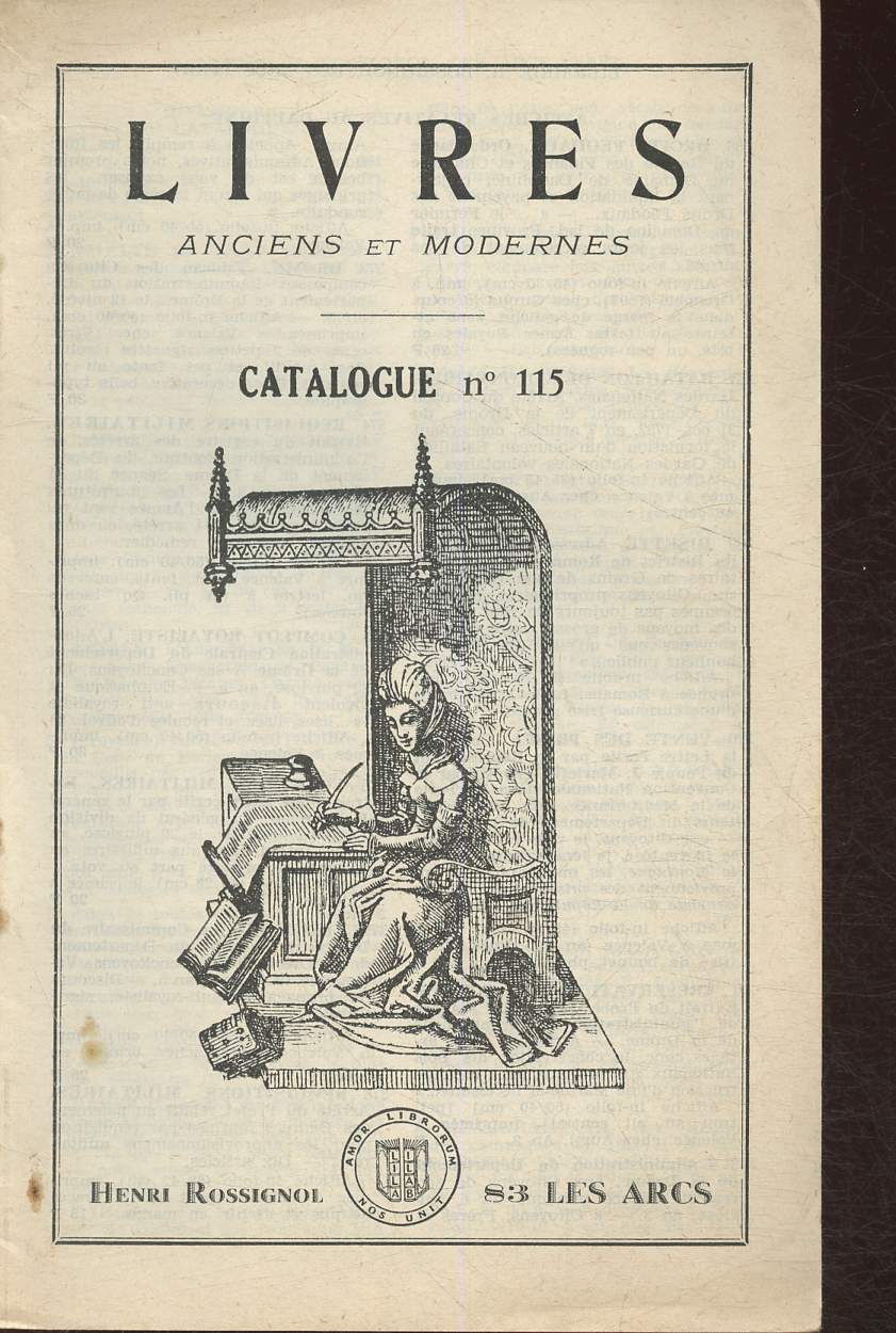 Livres anciens et modernes- Catalogue n115