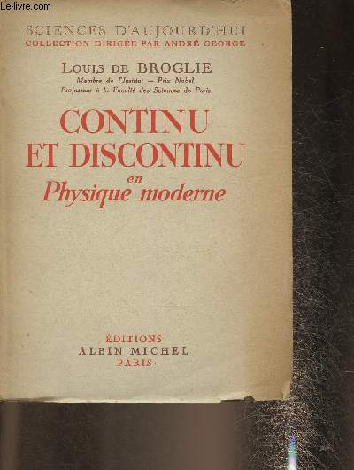 Continu et discontinu en Physique moderne (Collection 