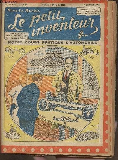 Le petit inventeur n44- 15 Janvier 1924- Notre cours pratique d'autoobile