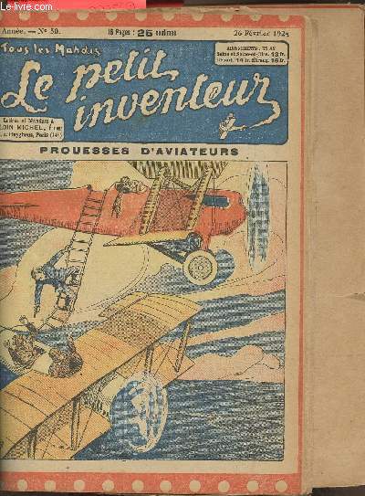 Le petit inventeur n50- 26 Fvrier 1924- Prouesses d'aviateur