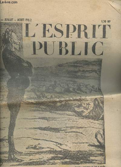 L'esprit public n31- Juillet/Aout 1962