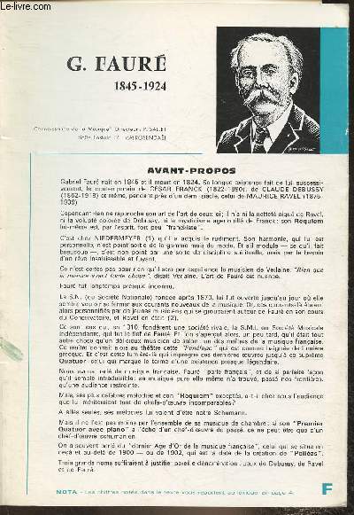 G. Faur 1845-1924