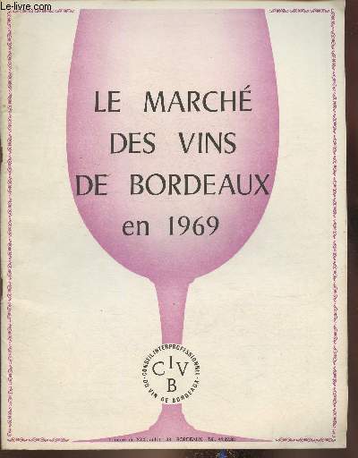 Le march des vins de Bordeaux en 1969