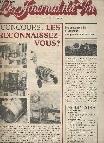 Le Journal du Vin- Novembre/Dcembre 1978