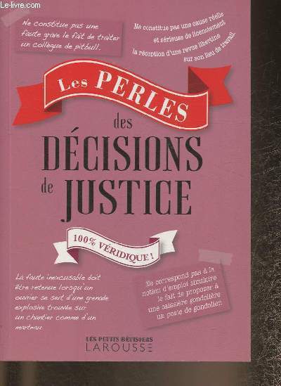 Les perles des dcisions de justice