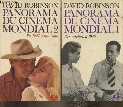 2 volules/ Panorama du cinéma mondial Tomes I et II: Des origines à 1946/ de 1947 à nos jours